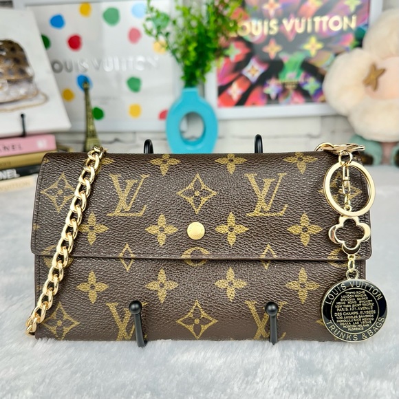 Louis Vuitton Handbags - Louis Vuitton Monogram Continental Wallet Crossbody with charm